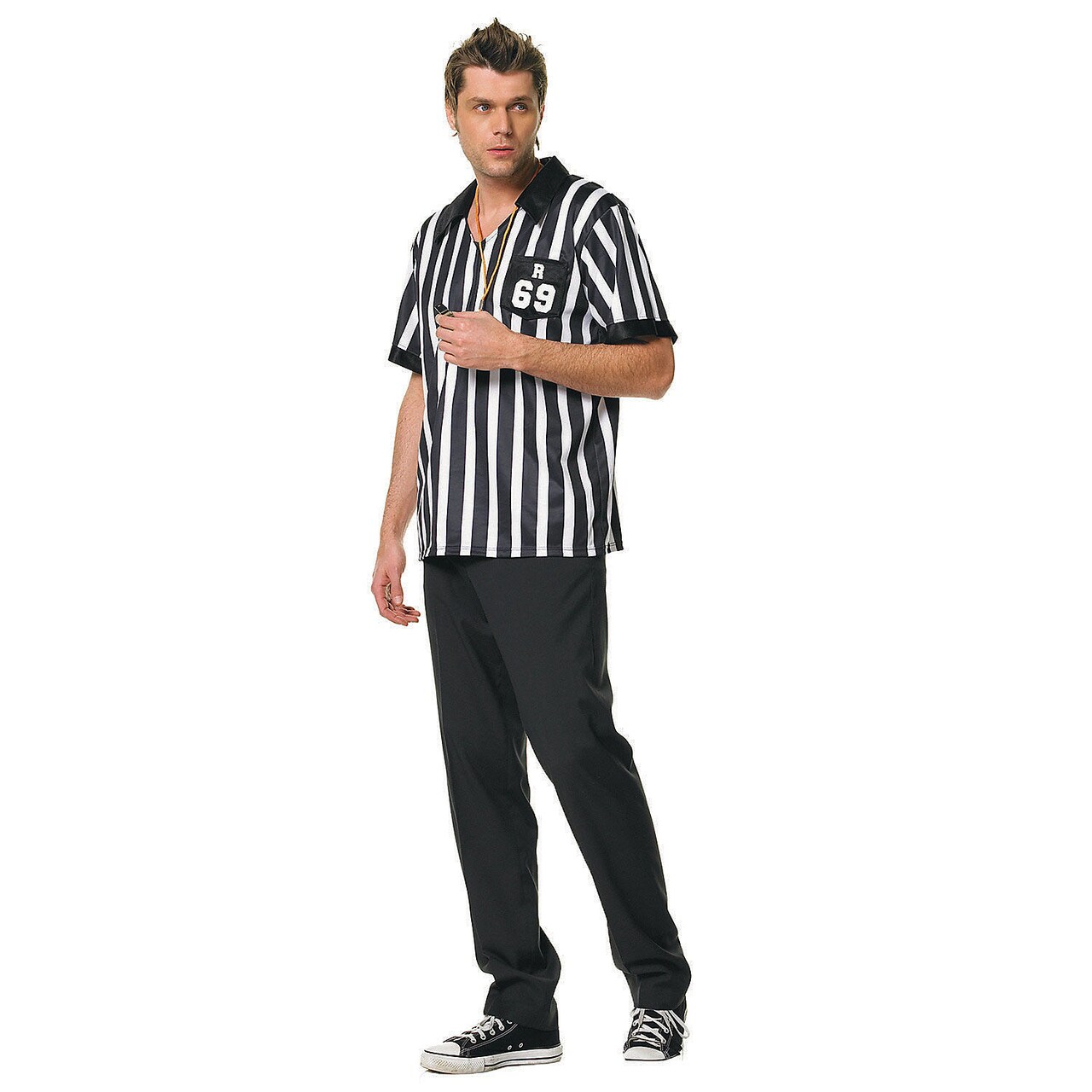 Men's Referee Costume You'll Call The Shots Referee Halloween Costume